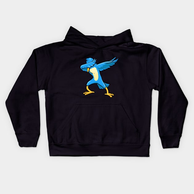 Dabbing Twitter Kids Hoodie by VelenaGr